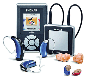 Ассортимент слуховых аппаратов Phonak